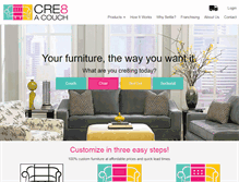 Tablet Screenshot of cre8acouch.com